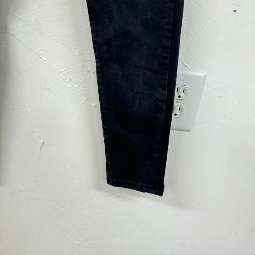 Kancan Black High Rise Skinny Jeans Stretch Womens 28 Zip Fly Casual Stretch